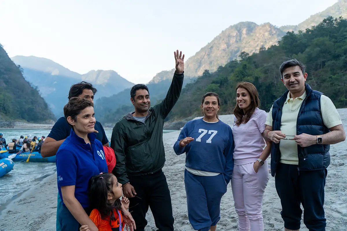 Families at Atali Ganga