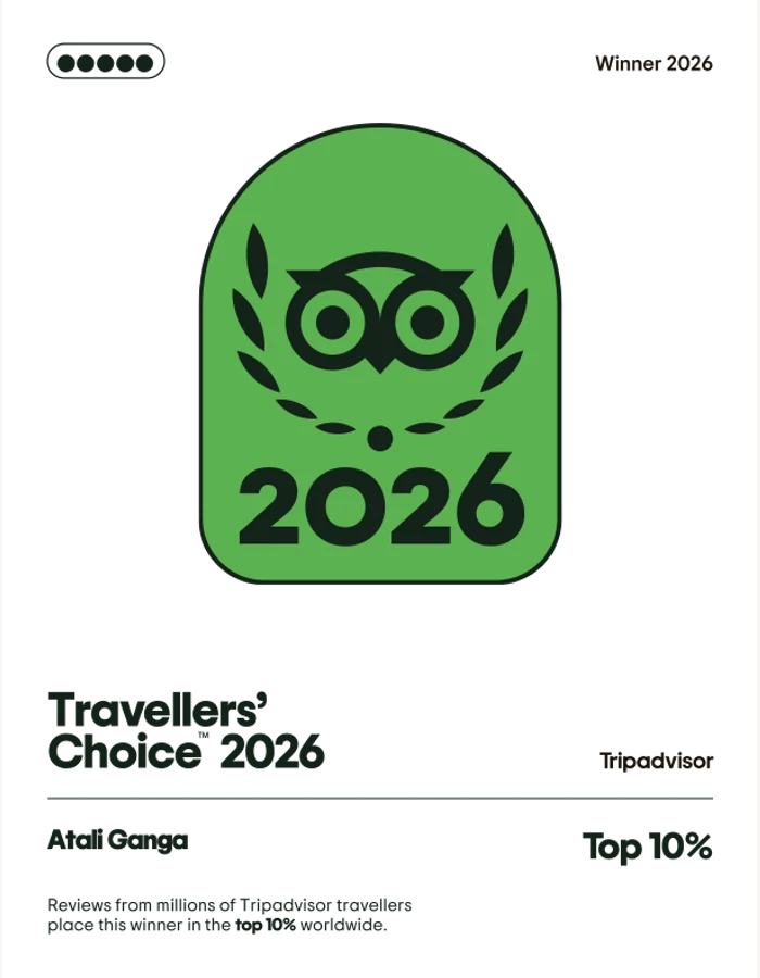 Recent TripAdvisor award certificate preview for Atali Ganga